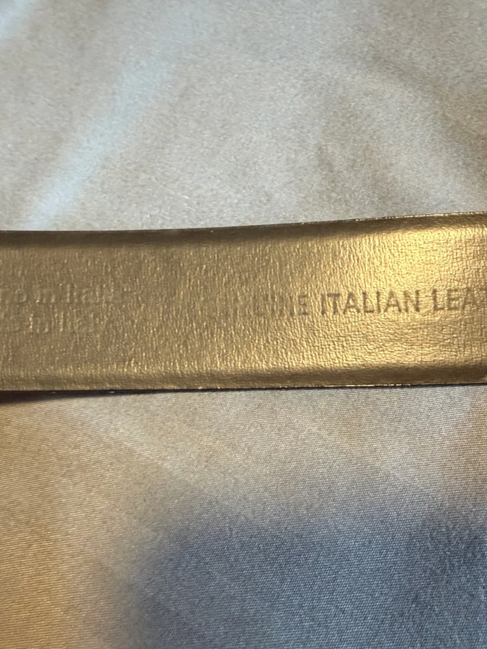 Men's Brown Leather Belt with Brushed Silver Buckle